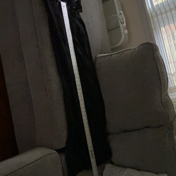 GW Navy Blue Sequence Formal Evening Gown Size 6 - Picture 12 of 16